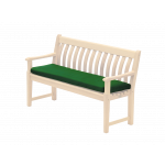 Alexander Rose Polyester 4ft Bench Cushion Green