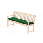 Alexander Rose Polyester 5ft Bench Cushion Green