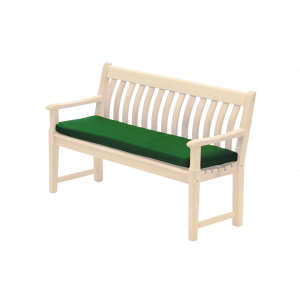 Alexander Rose Polyester 4ft Bench Cushion Green
