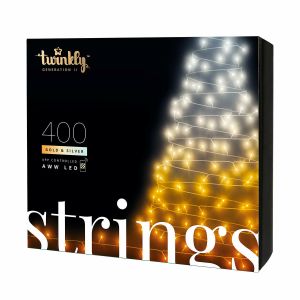 Twinkly 400 AWW Gold & Silver Edition String Lights GEN II